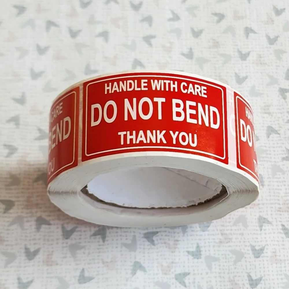 250 Fragile stickers roll